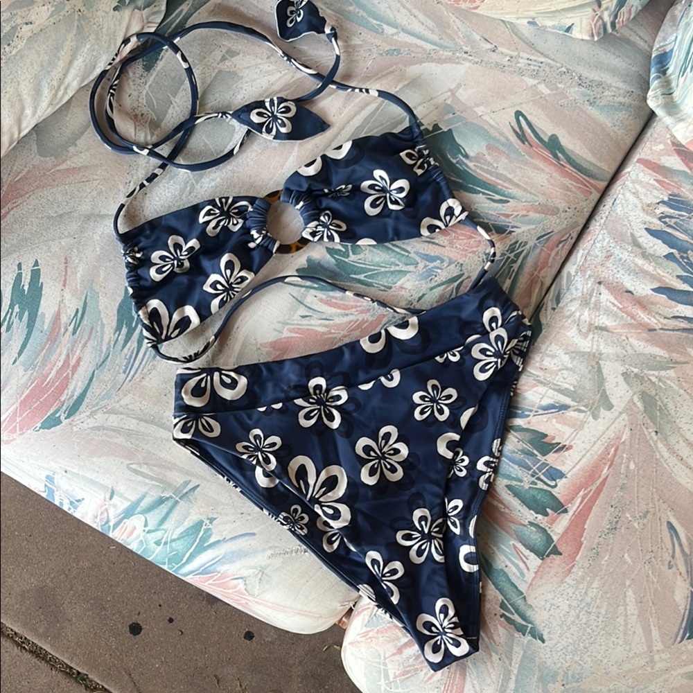 Benoa Swim Blue and White Bikini
